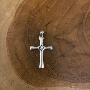 RETIRED James Avery Serenity Cross Pendant, Sterling Silver